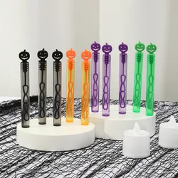 10/20pcs Halloween Pumpkin Bubble Wands Soap Bottle Tube Halloween Party Gifts for Kids 2025 Horror Halloween Party Supplies