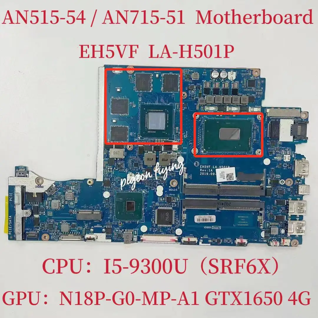 

Для материнской платы ноутбука Nitro 5 Φ CPU: AN515-54 SRF6X GTX 1650 4G DDR4 NBQ5911003 NB.Q5911.00 NBQ5611004