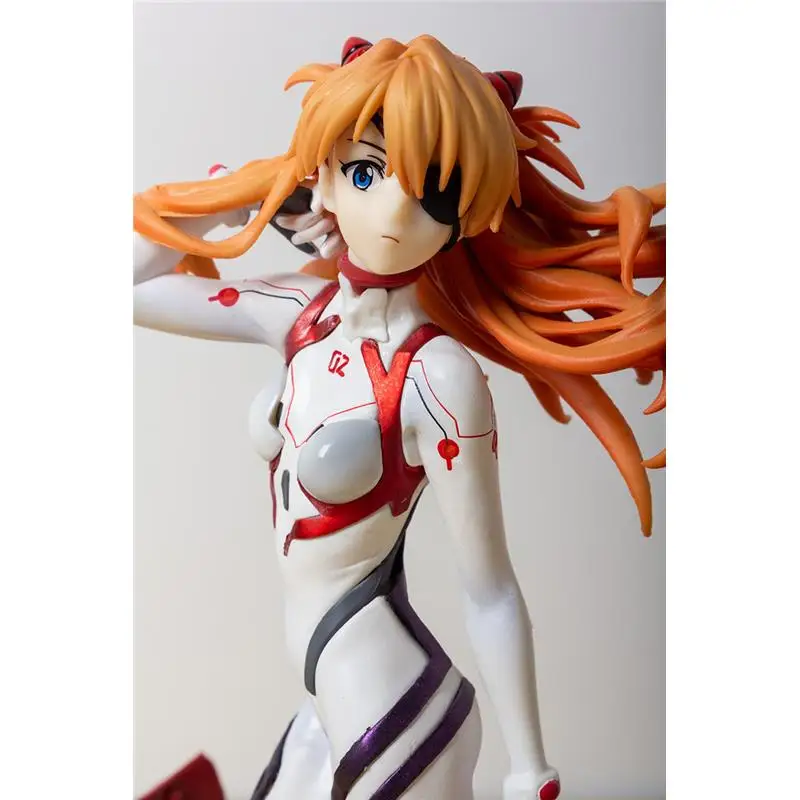 Figurine de dessin animé Shin Gekijouban Souryuu Asuka Langley, 27CM, costume de Combat de dernière Mission, modèle de scène, jouet, cadeau d'action, 1/7