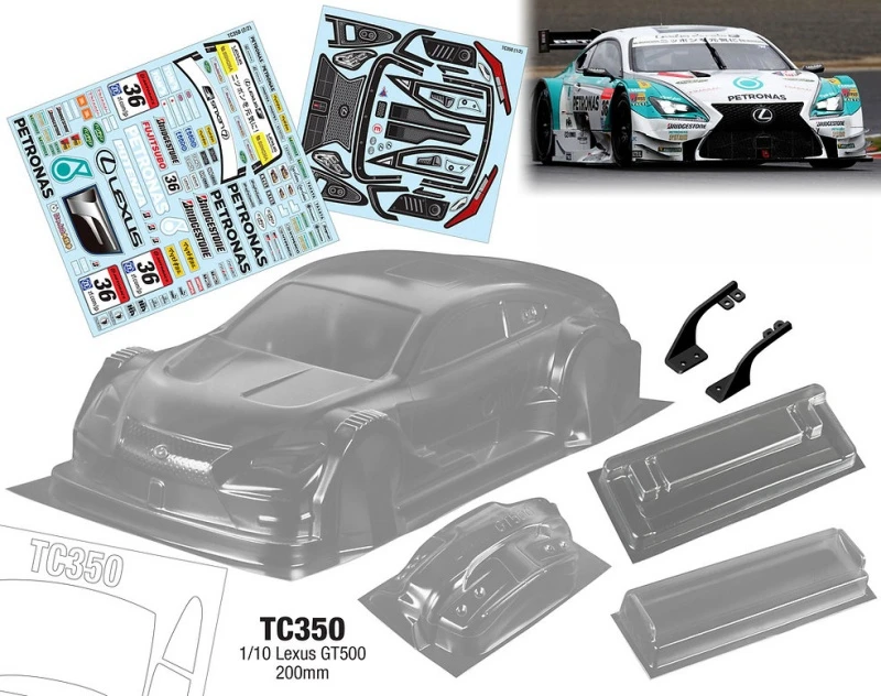 Skorupa ciała 200mm rc. 257mm bodyshell. Lexus GT500 1/10 rc. Tamiya tt 02 podwozie. tamiya tt02. 1/10 kyosho. Hsp 1/10 ciała