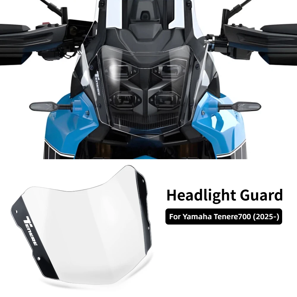

Подходит для YAMAHA Tenere 700 Tenere700 Rally 2025-мотоциклетная акриловая защита для фар, защитная крышка, аксессуары