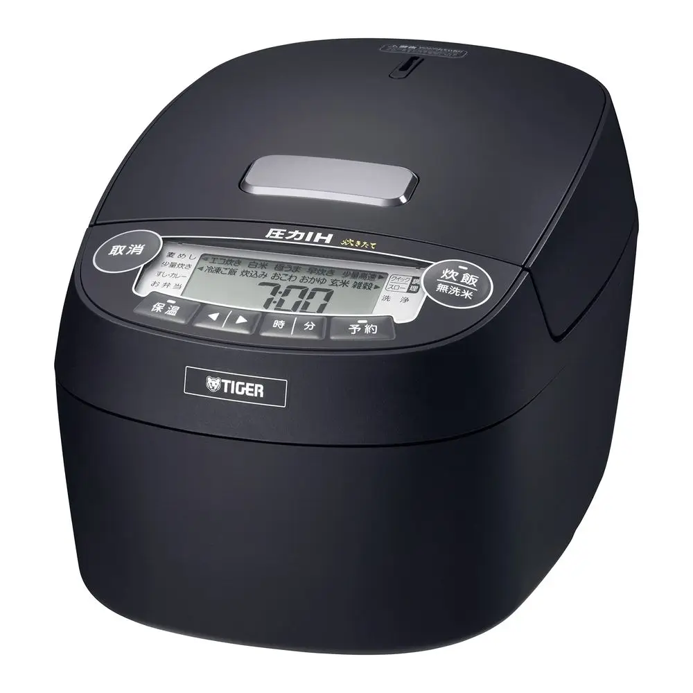 

JPVA100 Pressure IH jar rice cooker freshly cooked earthenware heat storage 5.5 cups coat pot 100V Only Japan Import Black