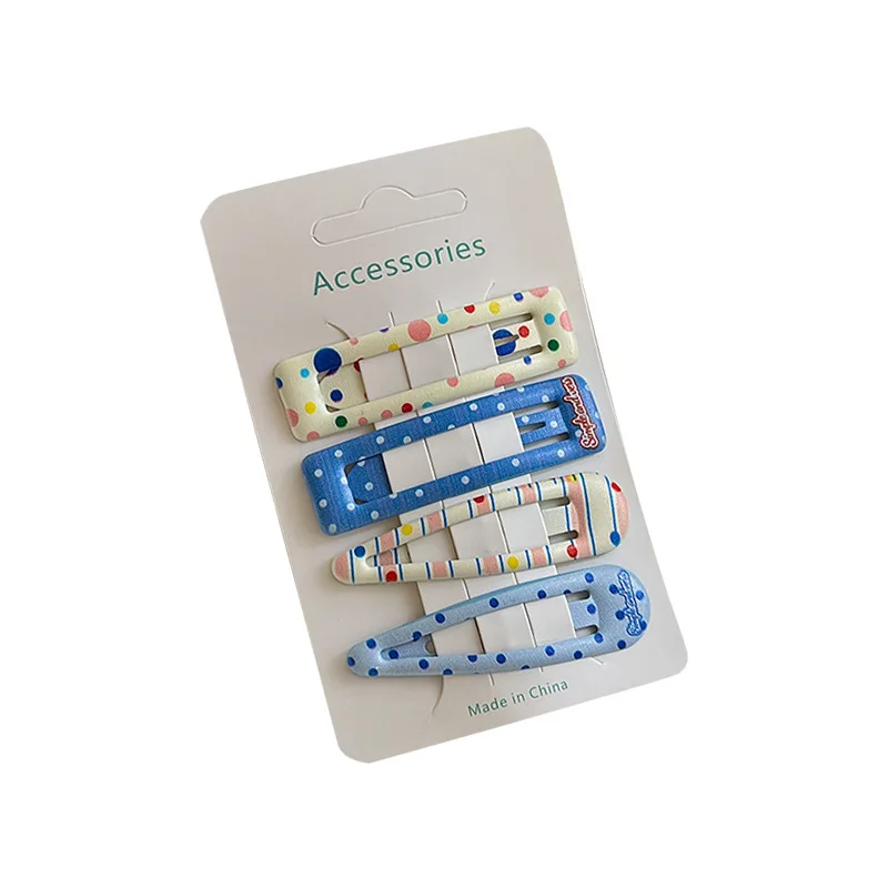 4 مقاطع شعر للأطفال مجموعة الكورية البولكا نقطة الدوبامين لطيف Kawaii الحلو مقاطع الشعر موضة تنوعا إكسسوارات الشعر لفتاة #5