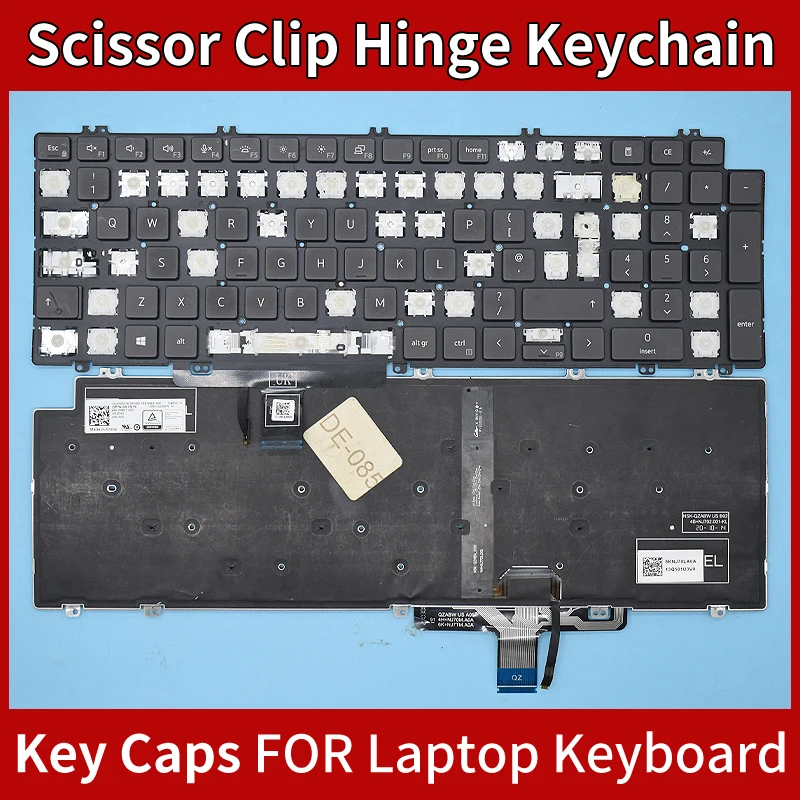 Replacement Keycap Key Cap Scissor Clip Hinge For DELL Latitude 5520 5521 5530 5531 Precision 3560 3561 3570 3571 3580 P104F