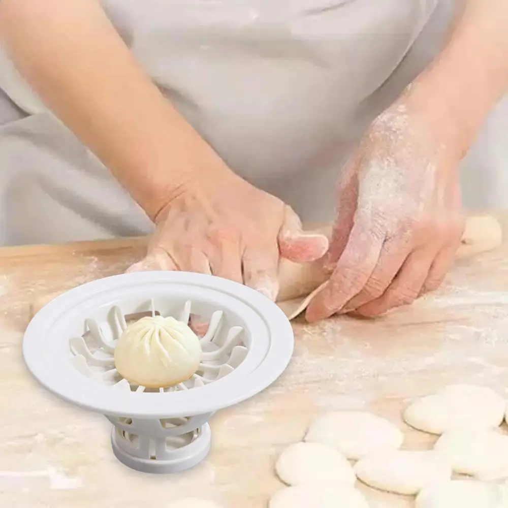 Pastry Tool Manual Baozi Maker Machine Non-stick Food Grade Plastic Steam Bun Mold DIY Easy To Demould Khinkali Maker Chinese