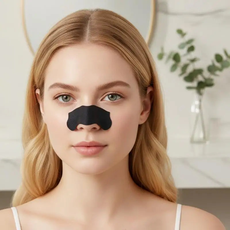 10/30/50Pcs Black Hydrocolloid Nose Strips, Deep Cleansing Blackhead Remover Patches For Blackheads & Whiteheads
