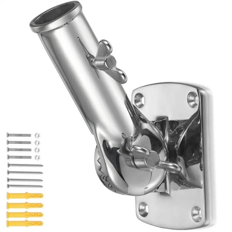 Stainless Steel Outdoor Flagpole Seat, Load Bearing Flagpole Stand Flag Pole Bracket
