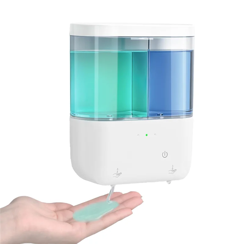 B47B-For Home Hotel Commercial Automatic Soap Dispenser, Touchless Dish Soap Pump 2 X 500Ml Dual Sensor For Liquid Soap