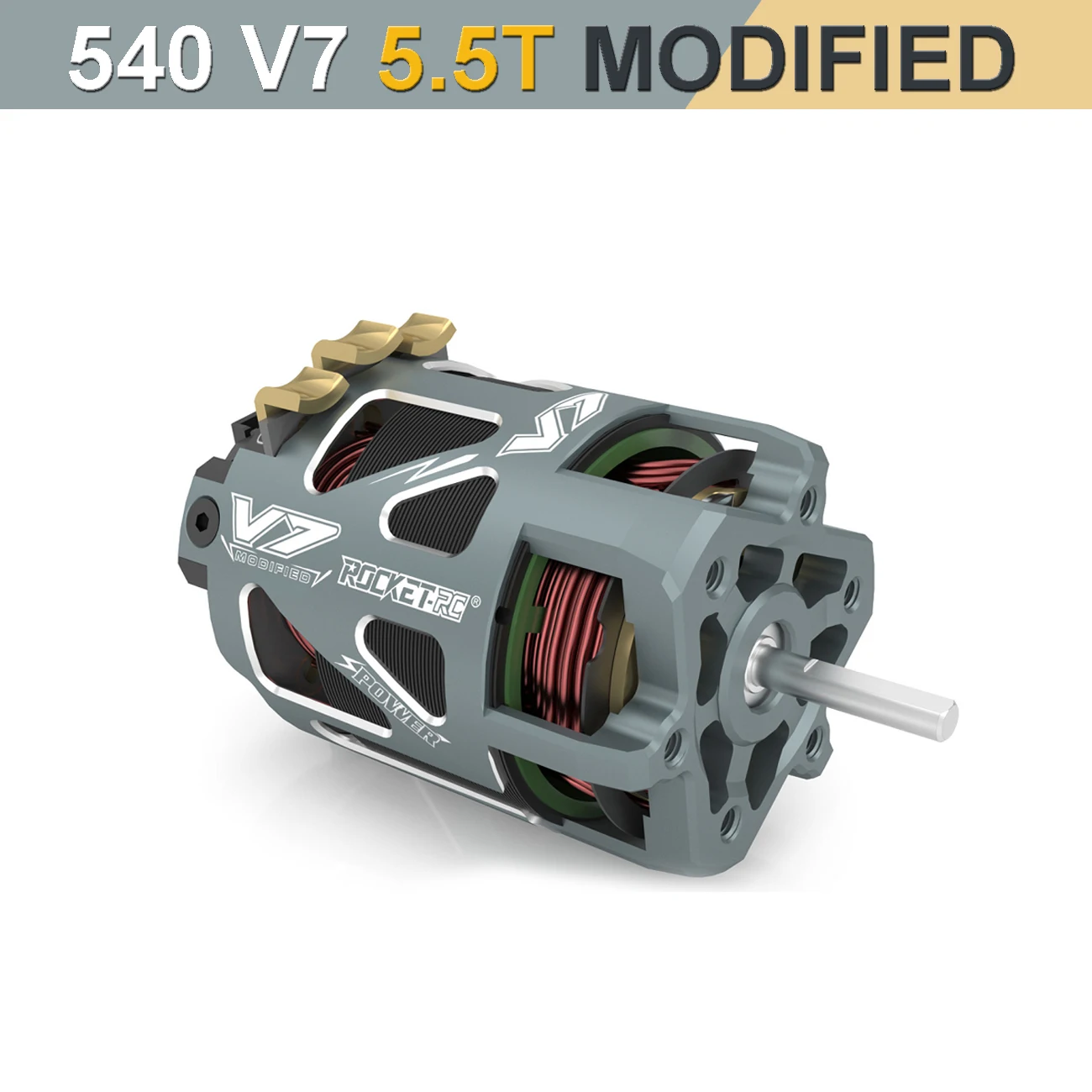 Rocket-RC 540 V7 17.5T Sensored Brushless Motor TS160 V3PRO 160A Bluetooth ESC Combo for 1/10 RC Touring Car Crawler Competition image 3