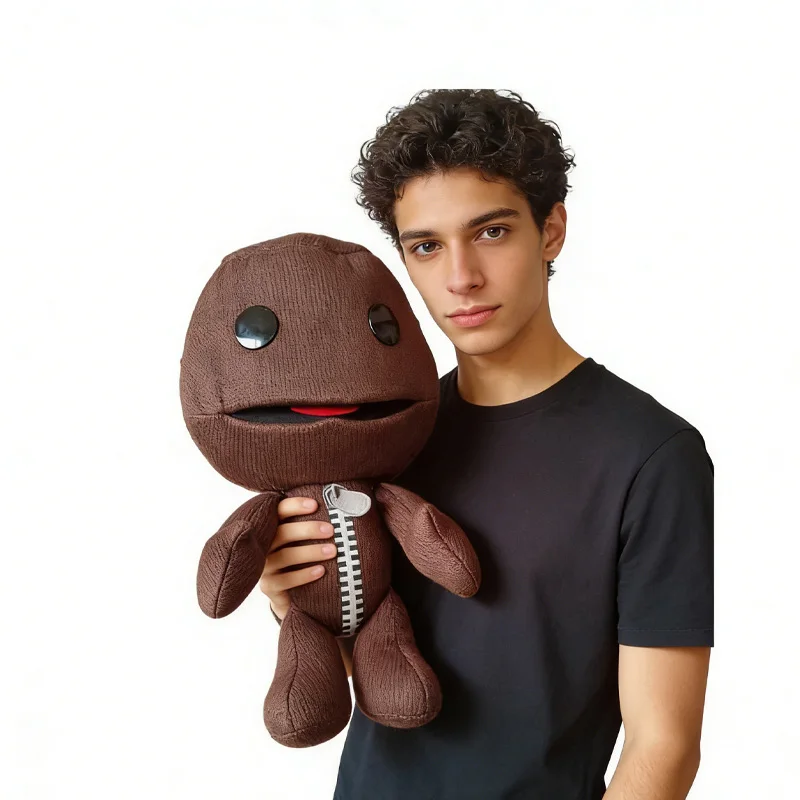 

Плюшевая игрушка-подушка Sackboy из Little Big Planet, украшение для комнаты, настольный декор, коллекционная модная игрушка, подарок