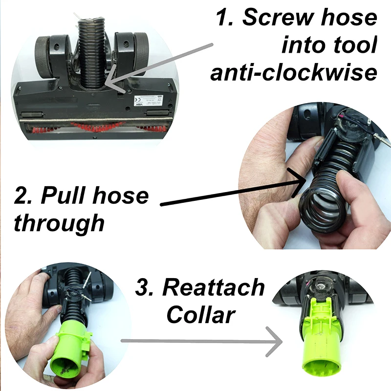 Vervangingsonderdeel voor onderste kanaalslangmondstuk voor HV322 HV320 stofzuigerreinigingsgereedschap