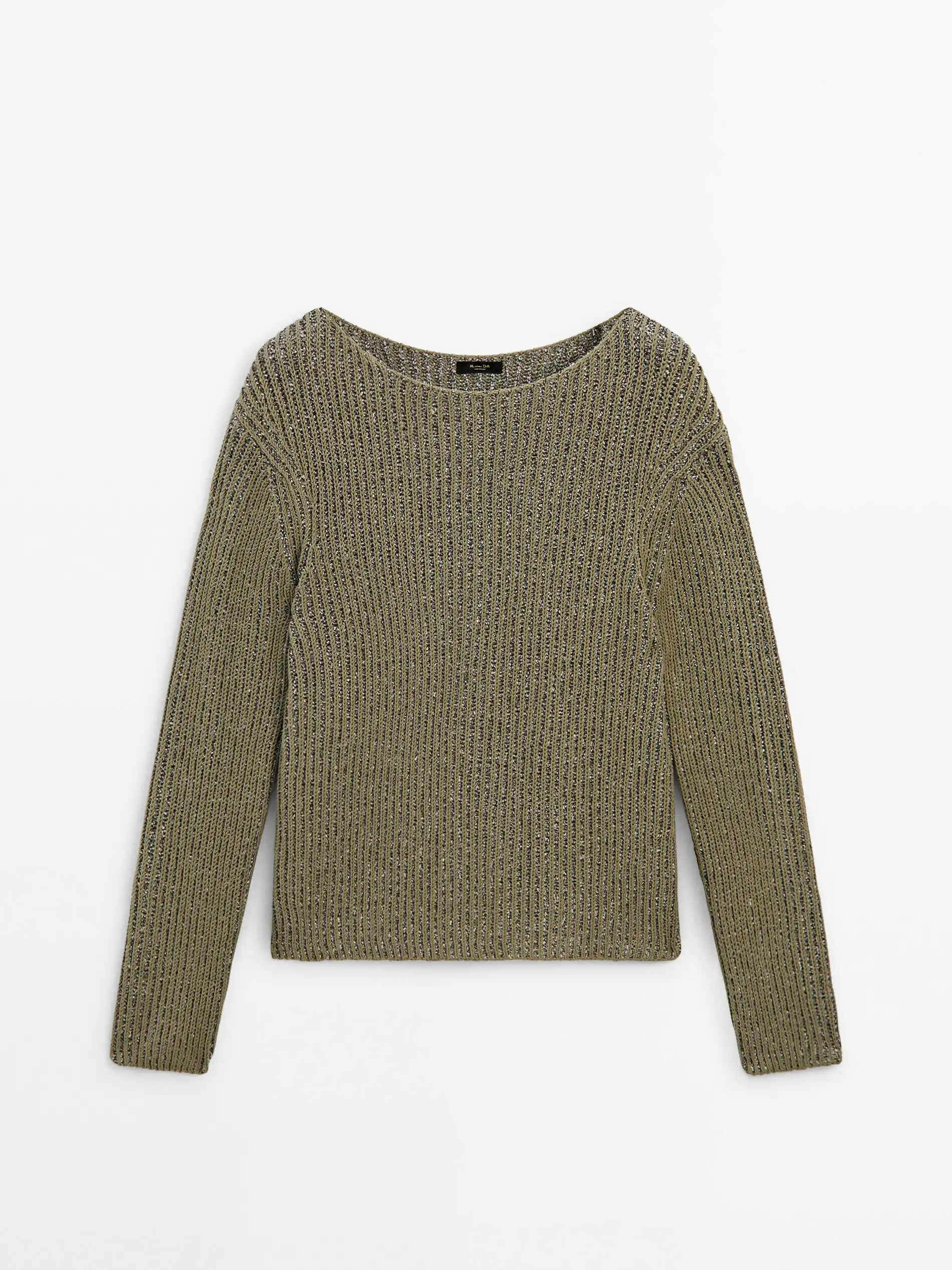 Ethereal MD 2025 massidutti autumn new style of Women's casual fashion slouchy green crewneck sweater