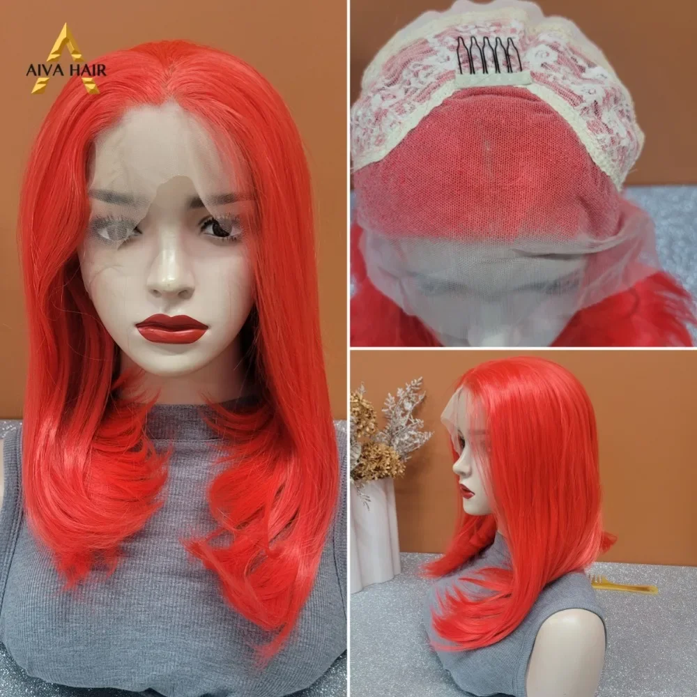 

AIVA Synthetic Lace Front Wig for Woman Blonde Wig Drag Queen Cosplay Daily Short Bob Glueless Wigs Heat Resistant 180density