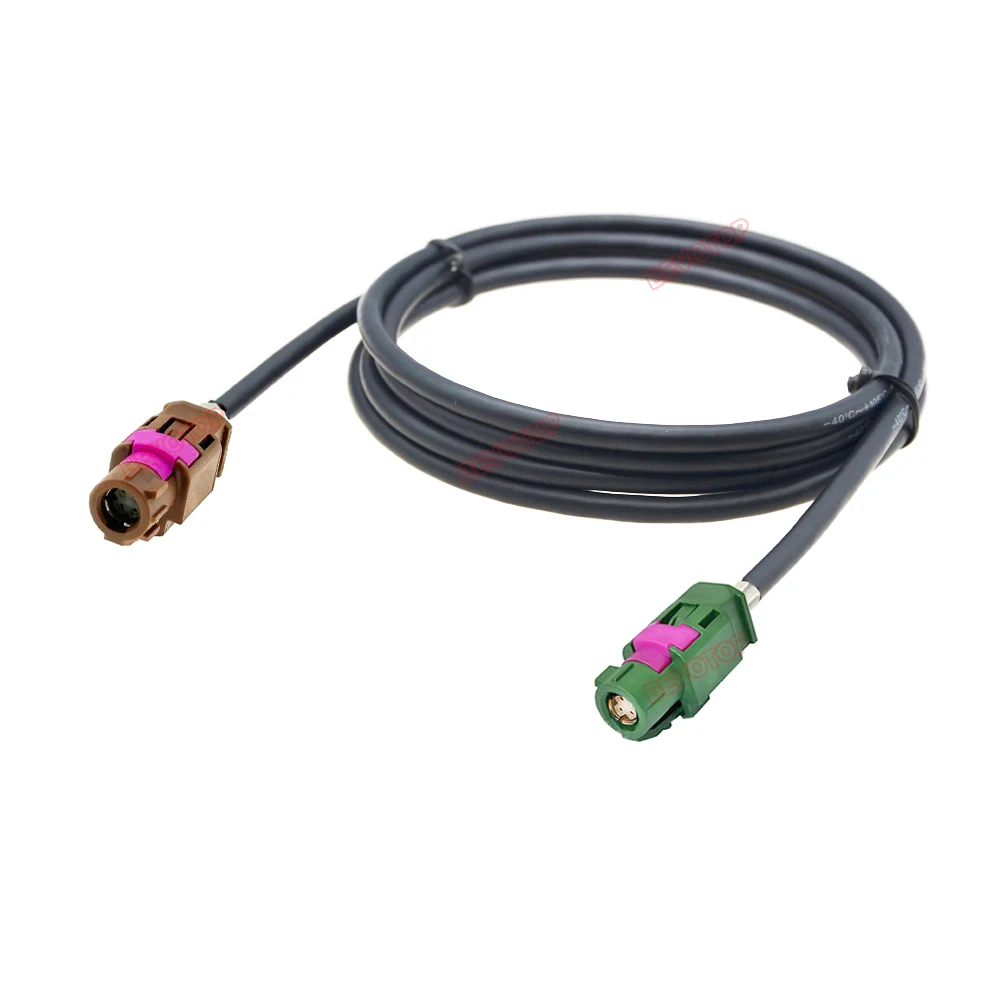 1PCS 4 Pin E to F Female Jack HSD LVDS Cable for Car Radio GPS Navigation Display High Speed Auto Cable Wire Hareness