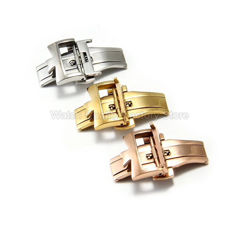 18 20mm Rose Stainless Steel Proprietary Clasp for Vacheron Constantin Patrimony 316L Steel Watch Buckle Deformation Resistant