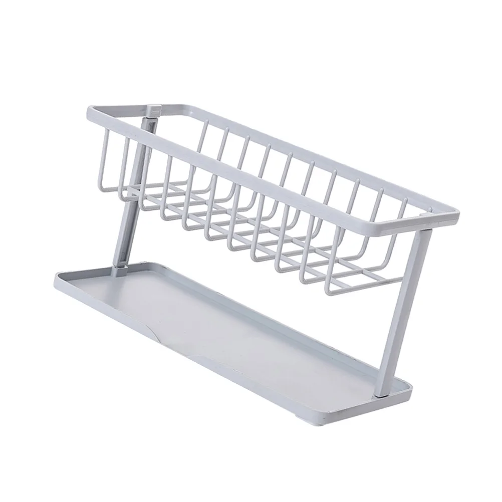 

Sink Double Drainer Storage Shelves Washing up Sponge Holder Kitchen Organizer for Sponges