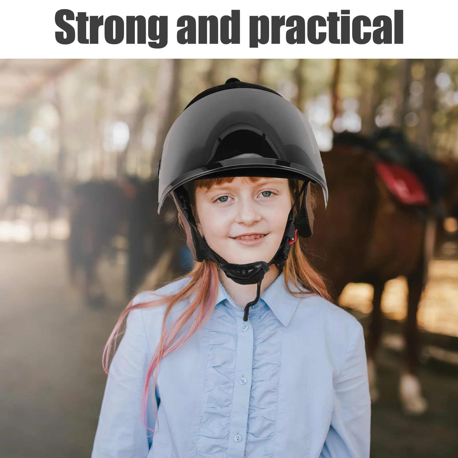 معدات أمان ركوب الخيل والفروسية للحماية من الأشعة فوق البنفسجية، مريحة مناسبة لركوب الدراجات في الهواء الطلق وأنشطة ركوب الخيل #6