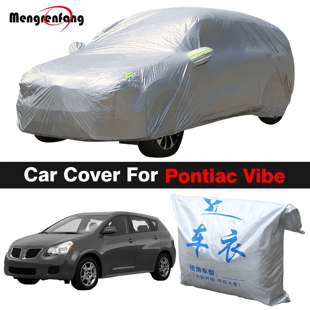 Full Car Cover For Pontiac Vibe Auto Sun Shade Anti-UV Snow Rain Protect Outdoor Cover Windproof