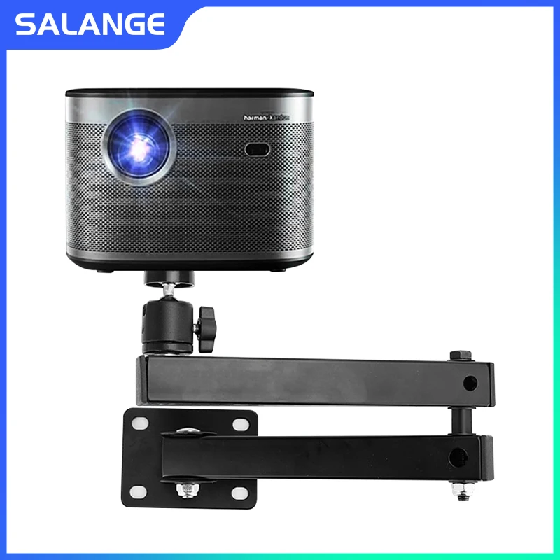 Wall Mount Projector Stand Ceiling Bracket Multi-angle Adjustable Metal Universal 1/4 Interface Compatible with Most Projectors