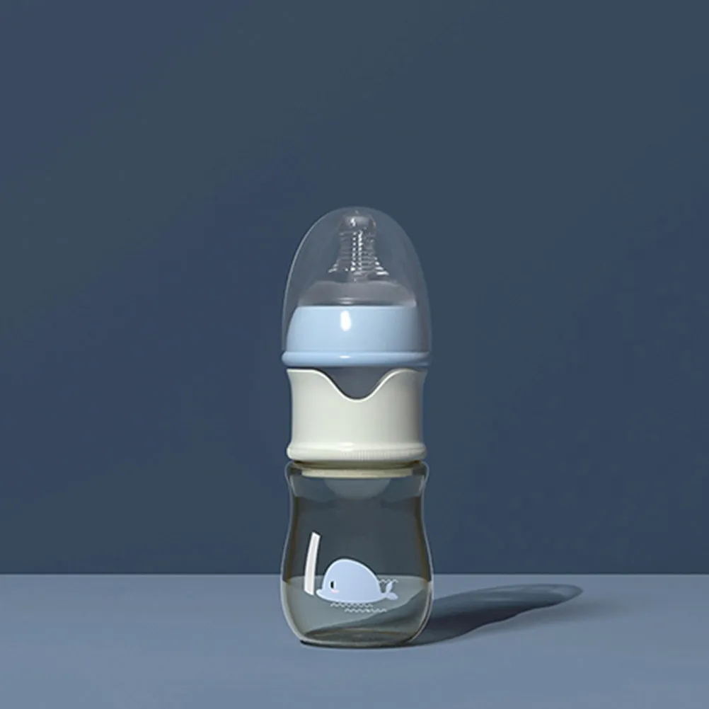 

Wide Nursing Bottle Glass and PP Material Portable Lightweight Easy to Clean Infant Feeder for Travel Home Use Glass