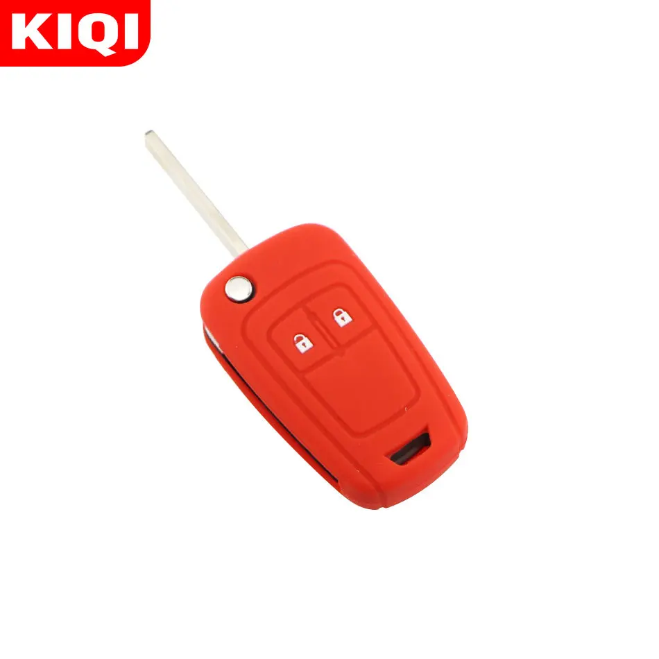 2 Button Silicone Car Remote Key Cover Case for Chevrolet Chevry Cruze Sedan Hatchback Malibu Trax Aveo 2009 - 2015 Accessories