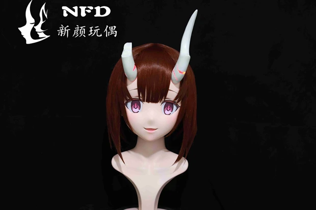 

(NFD060)Customize Full Head With Lock Crossdress Doll Female/Girl Japanese Anime Cartoon Character Kig Cosplay Kigurumi Mask