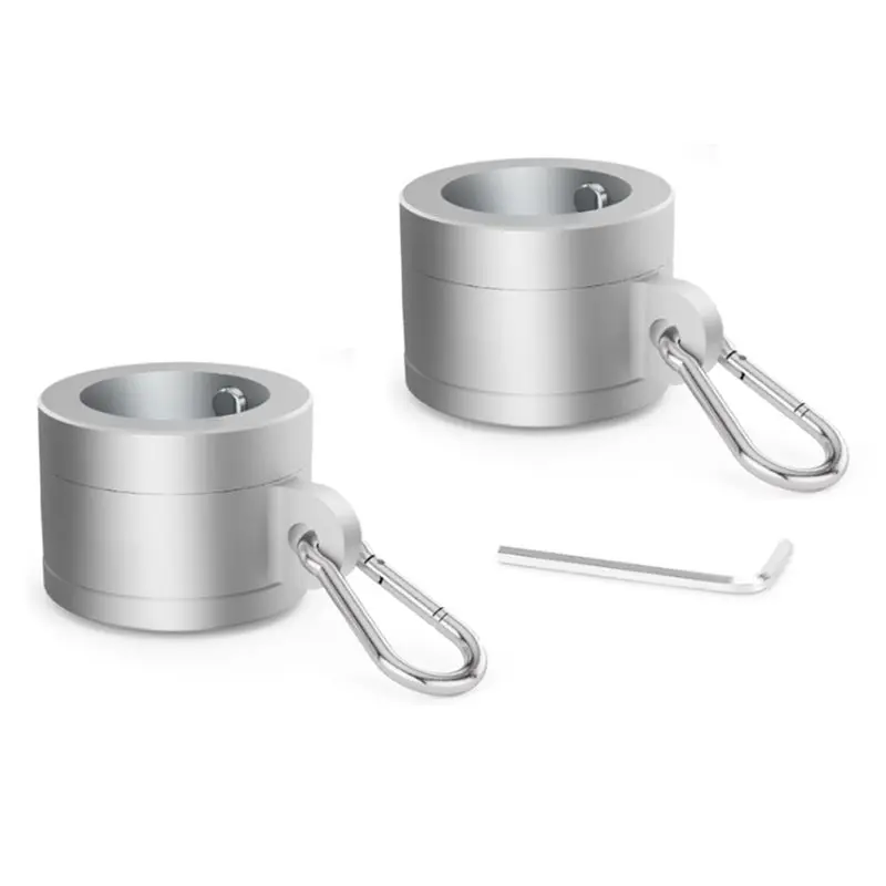 【EFFICIËN】6 paar aluminium vlaggenmastringen 1 inch, 360 graden roterende vlagmontageringen voor vlag met een diameter van 0,75-1,02 inch