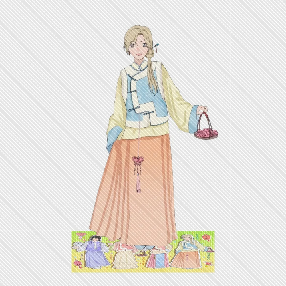 Skip and Loafer Acrylic Keychain Stand Model