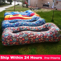 Portable Folding Inflatable Lazy Sofa Couch Water Floating Air Bed Camping Beach Chair Outdoor Furniture Garden Sun Loungers