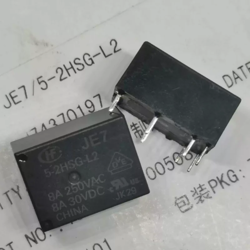 New JE7 5-2HSG-L2 magnetic holding relay HFE7 HFE62 5-2HSTG-L2
