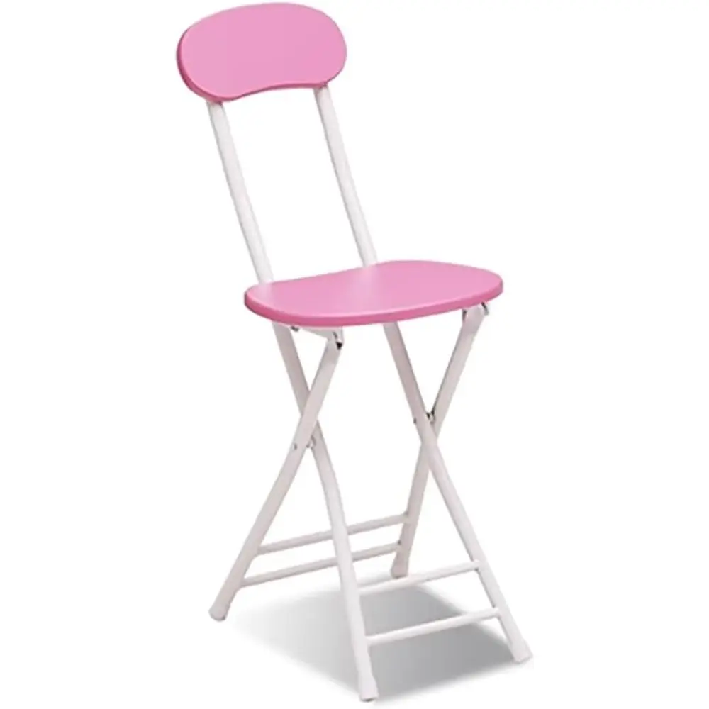 

Portable olding Stool,olding Bar Stool with Back Support & ootrest,Counter Height olding Chairs with Padded Seat,330lb acity old