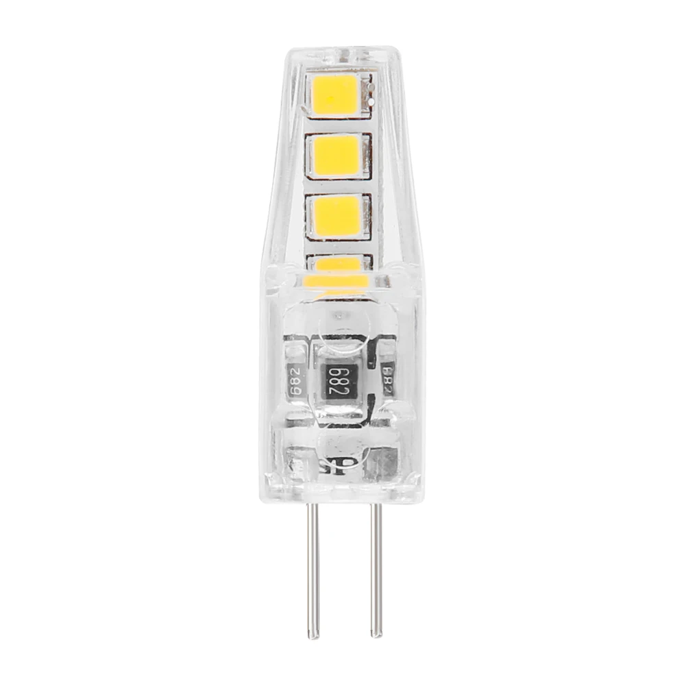 Lâmpada de milho de substituição do silicone, G4, SMD2835, 8 lâmpada LED Chandelier, 2W, 220V