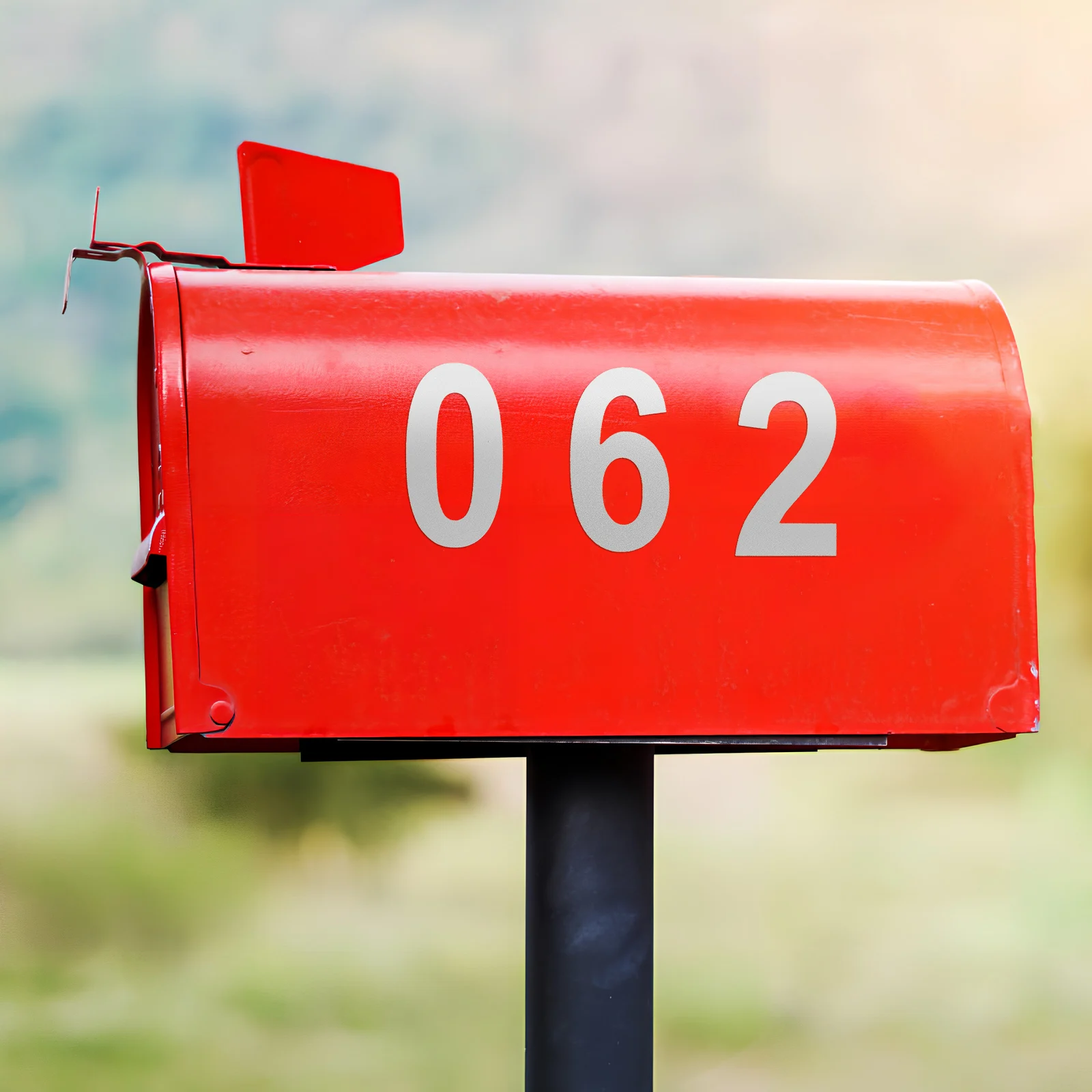 

Large Reflective Mailbox Numbers Address Stickers Durable Adhesive Number Decals For House Door Trash Cans High Visibility