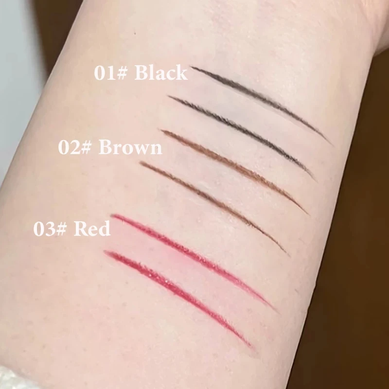 빠른 건조 눈썹 포마드 아이 라이너 페이스트 방수 및 땀 방지 브러쉬 레드 블랙 라이트 브라운 브로우 드로잉 비 파괴