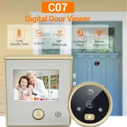 3.0 inch Digital LCD 120 Degree Peephole Viewer photo visual monitoring electronic cat eye camera doorbell camera