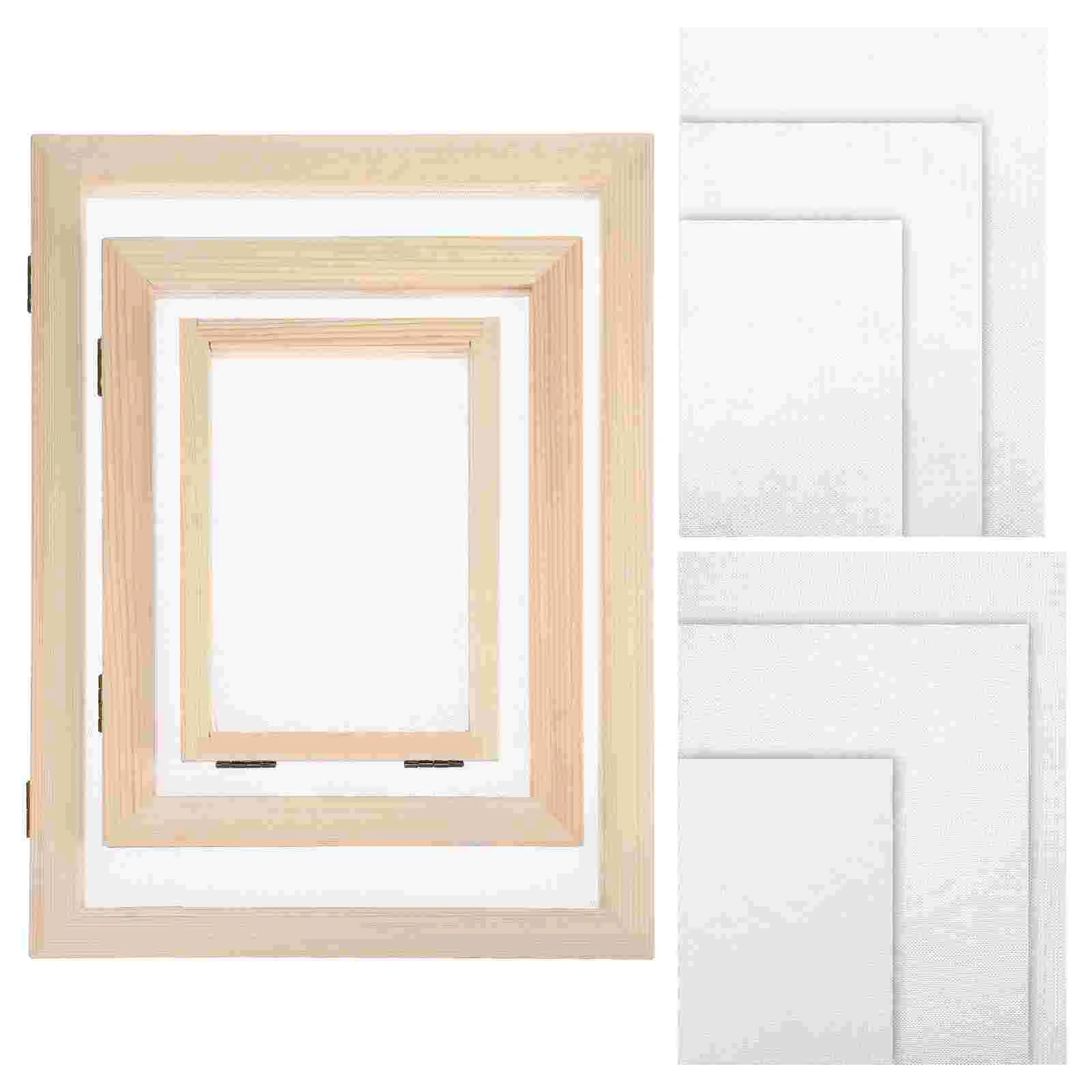 Wooden Paper Screen Frames Handmade Absorbent Making Mold Supplies DIY Craft Child