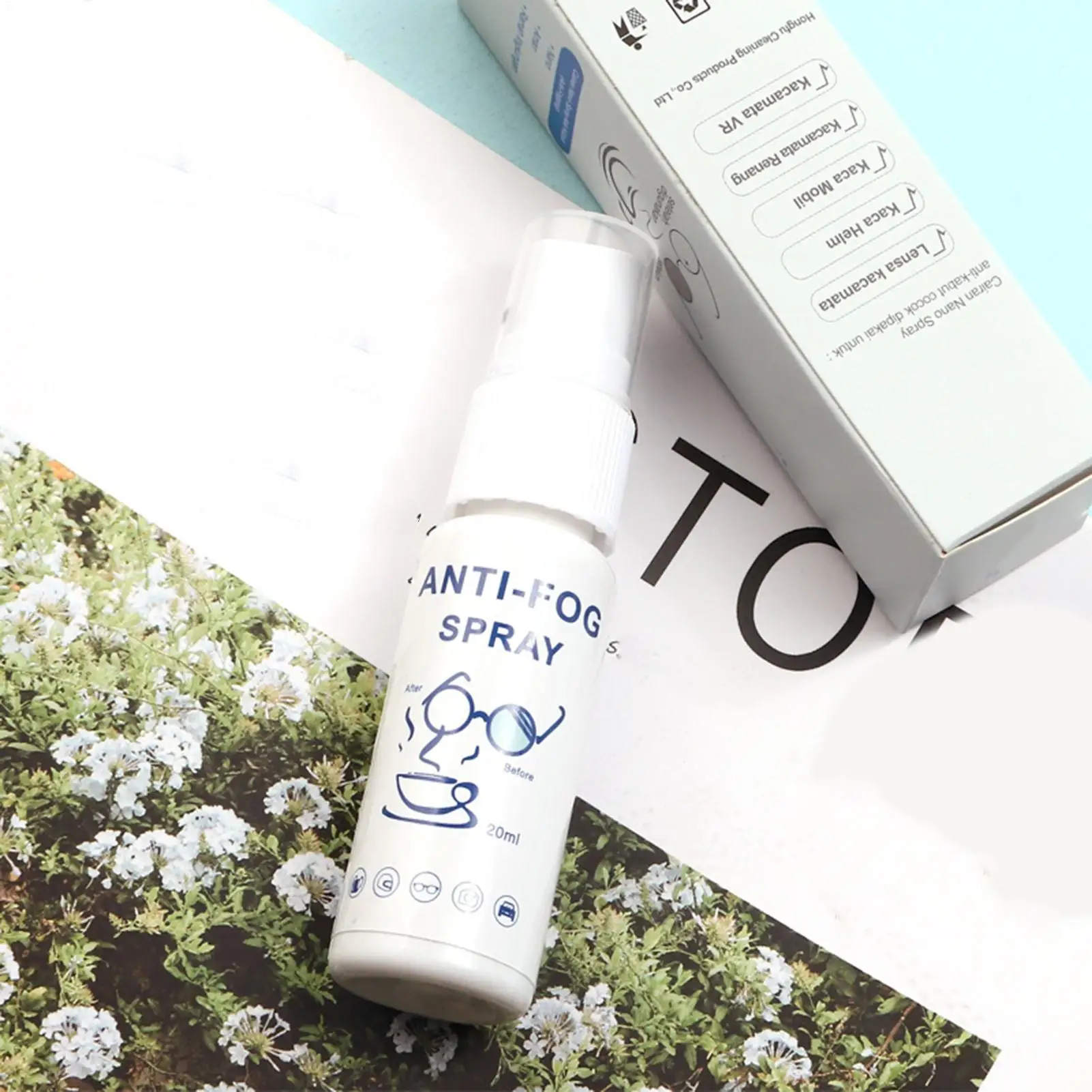 20ml Anti Fog Spray for Swim Goggles Coating Defogger Scratch Remover Clear Eyeglasses Cleaner for Windshields