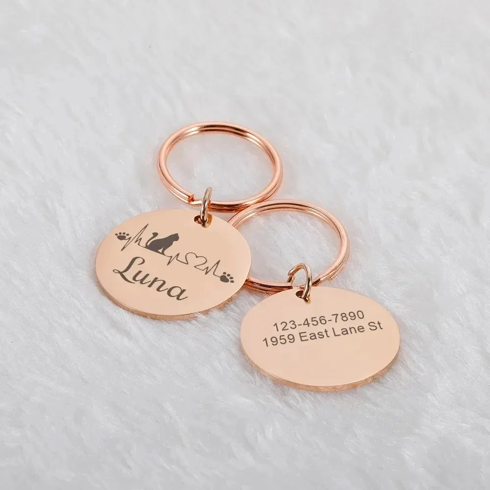 1 Pc Nice Dog Sign Dog ID Tags Custom Name & Text Personalized Dog Collar with Name Essential Pet Identification Collar for Dogs
