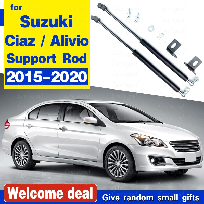 Car Front Bonnet Hood Gas Struts Springs Dampers For Suzuki Ciaz / Alivio 2015 - 2020 Lift Support Shock Absorber Hydraulic Rod