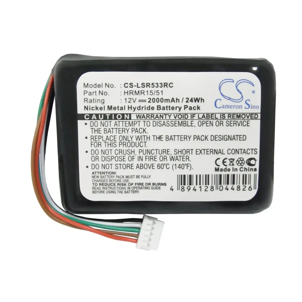 CameronSino Replacement Battery 533-000050 HRMR15/51 NT210AAHCB10YMXZ For Logitech Squeezebox Radio X-R0001 Ni-MH 12V 2000mAh