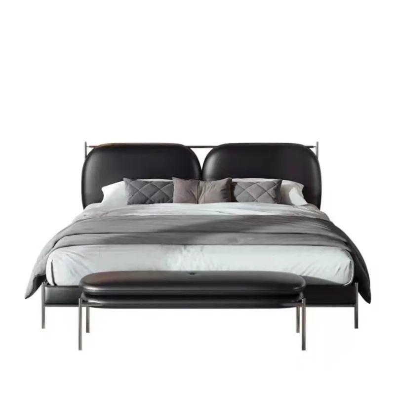 

Средневековая кожаная кровать простого дизайна