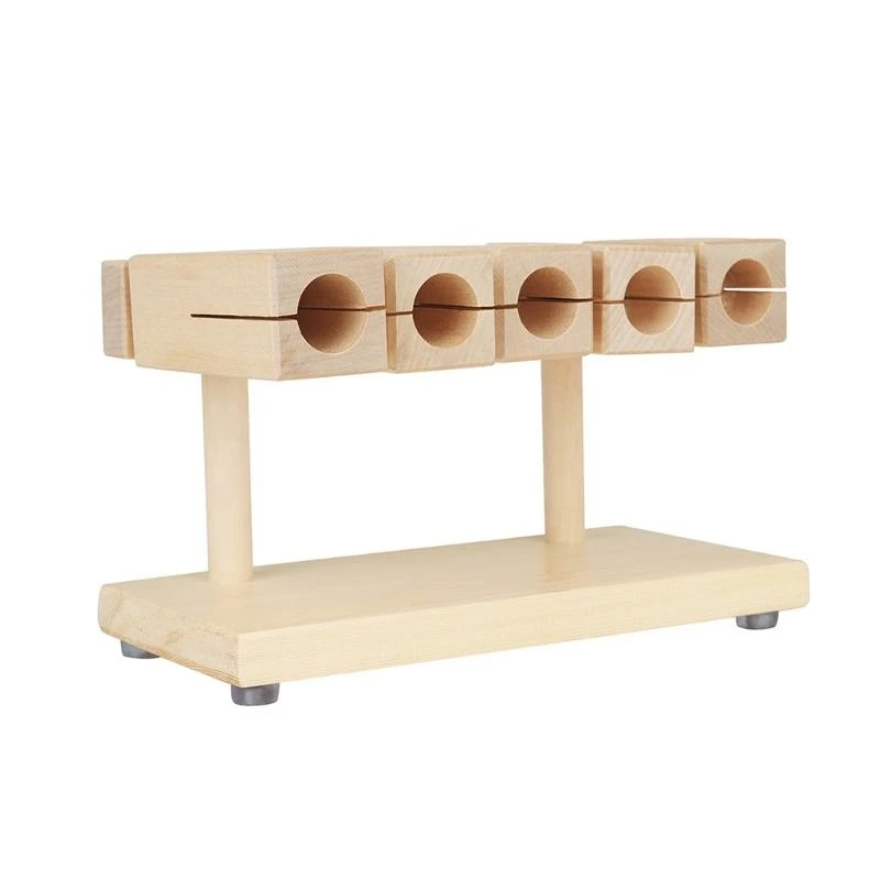 Musical Instruments Wooden Muyu Clapper 5 Tone Xylophone Percussion Instrument with Drumsticks Kids Educational