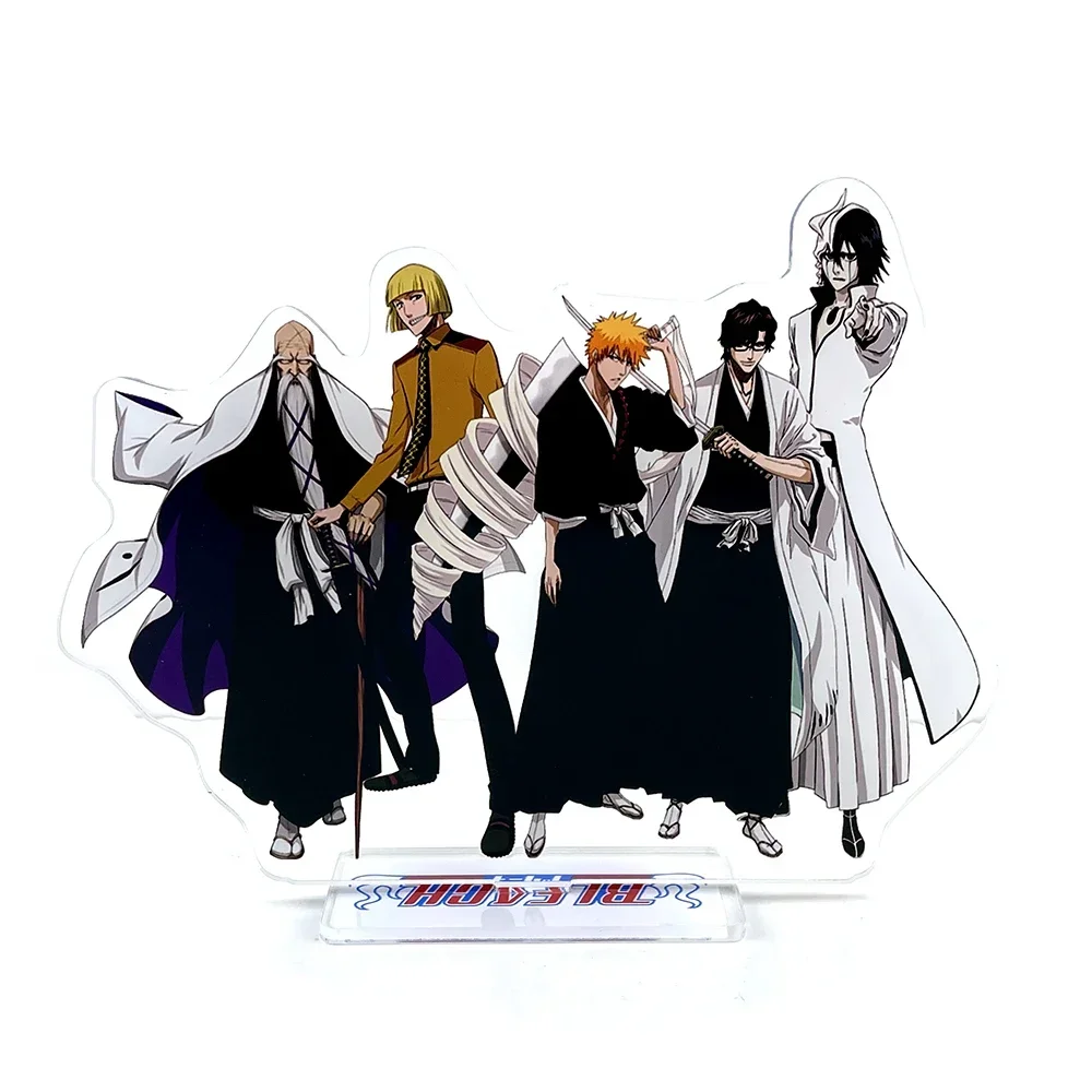 Bleach Ichigo Ulquiorra Aizen Shinji Hirako Yamamoto acrylic stand figure model plate holder cake topper anime