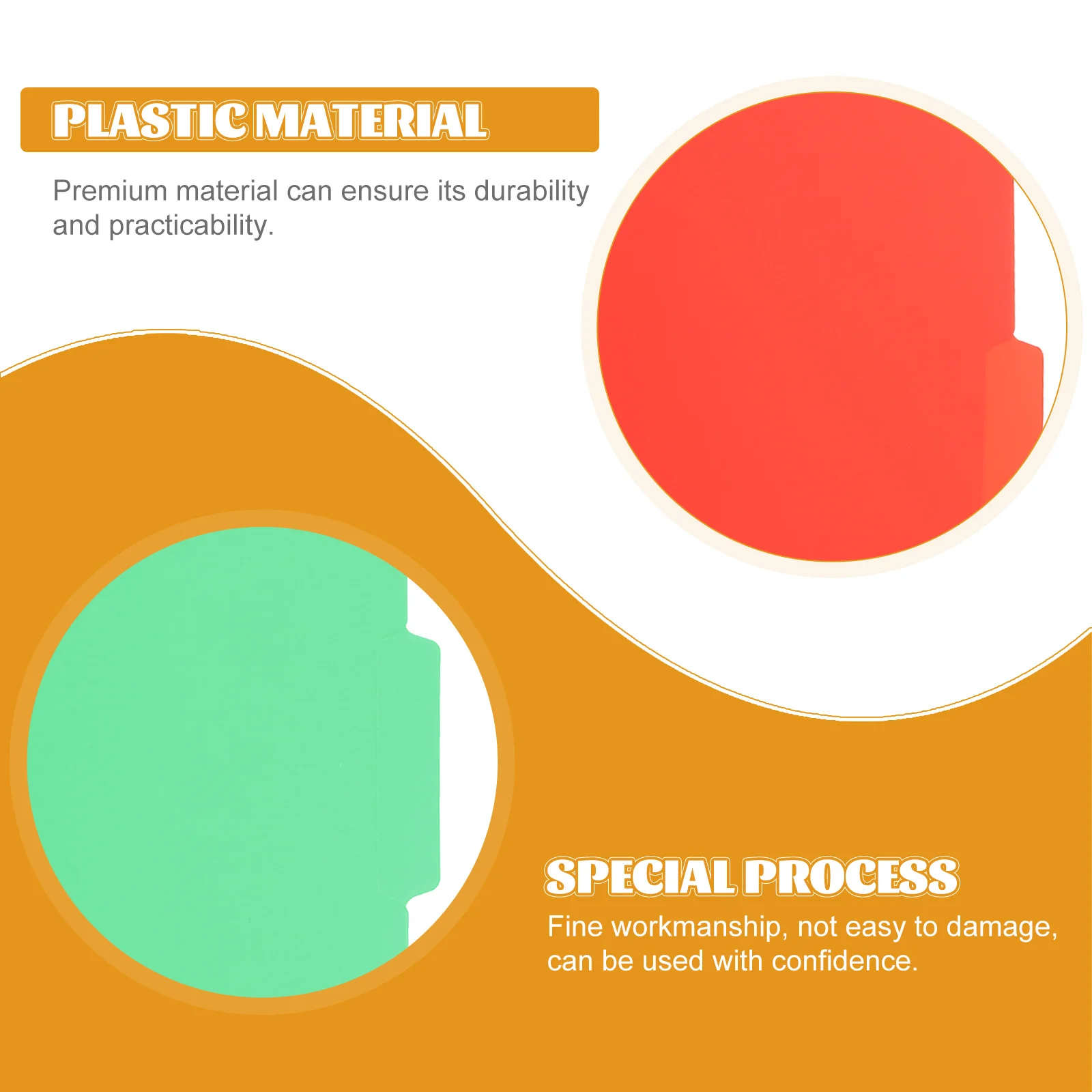 6Pcs A4 Plastic Document Folder Clip Design File Organizer for Menu Profiles Easy to Use Plastic File Folder Document Organizer