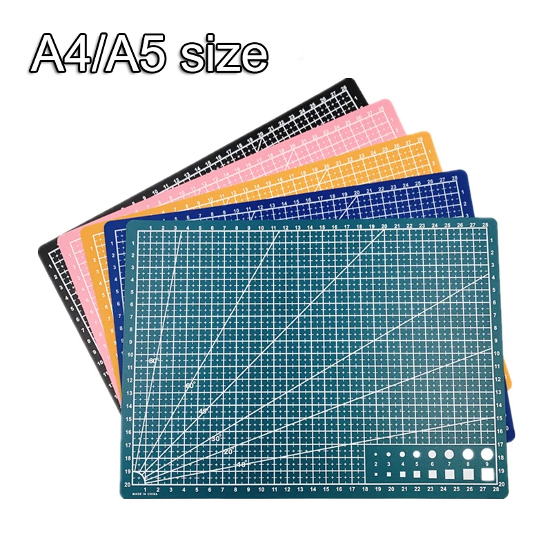 A4 A5 Double Sided Cutting Mat Cut Pad Patchwork Tool Handmade Cutting Plate Dark School Supplies 22x30cm