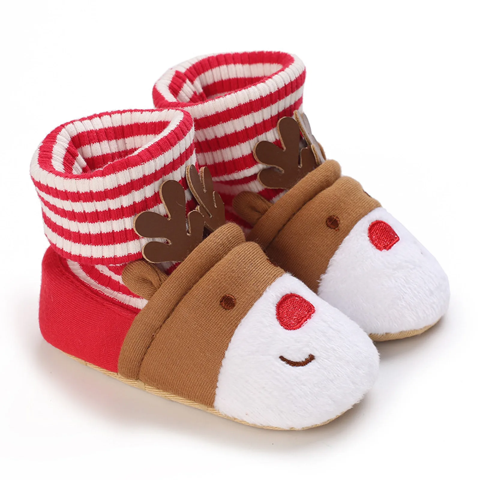 

Baby Work Boots Baby Boot Fashion New Pattern Christmas Cartoon Cute Warm Autumn And Winter Non Slip Baby Slippers 0-6 Months