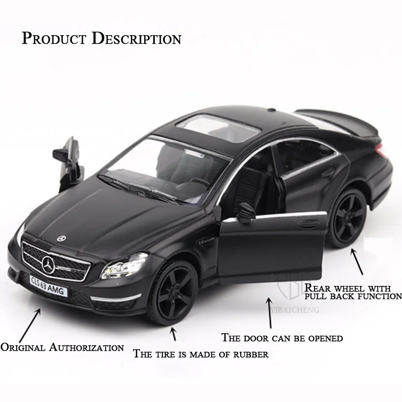 1:36 CLS 63 AMG Gießt Druck Legierung Auto Modell Spielzeug Fahrzeuge Klassische Sport Auto Pull Zurück Sammlung Auto Spielzeug Für Kinder kinder Geschenke