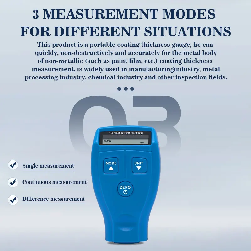 JFX-QMY121 Automotive Paint Film Automatic Thickness Gauge Device Fe & AI Body Galvanised Layer Metal Putty Coating Measurement