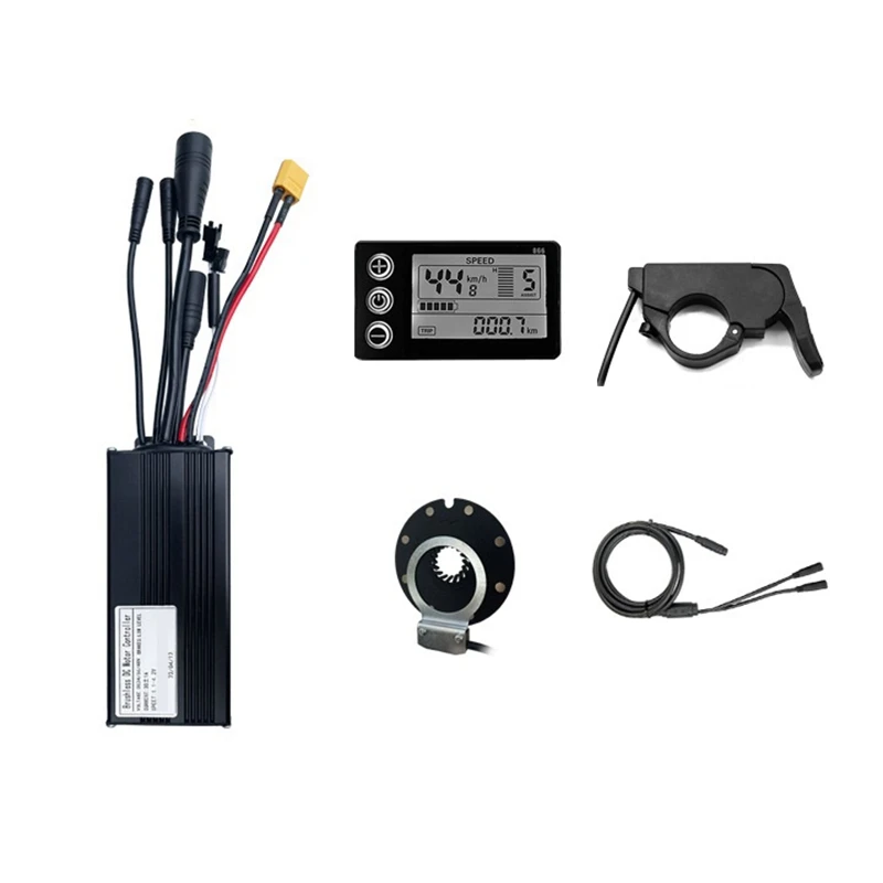 

Controller System LCD Display 109R Finger Lever 30A 36V/48V 750W/1000W Motor S866 With Universal Controller Small Kit