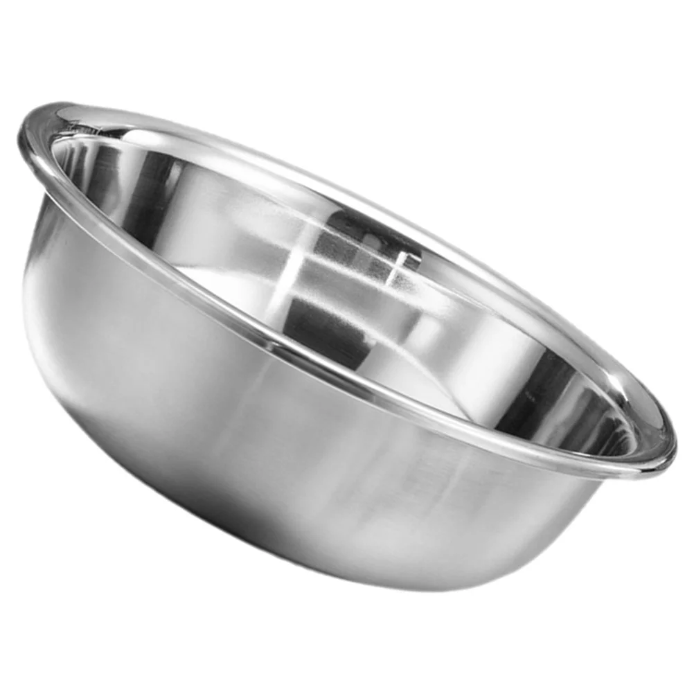 

Stainless Steel Vegetable Basin Baking Nesting Bowl Face Powder Metal Mixing Bowls Oversized